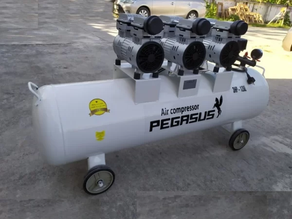 Máy nén khí không dầu 3hp Pegasus TM-OF750x3-120L 12 Máy nén khí không dầu 3hp Pegasus TM-OF750x3-120L