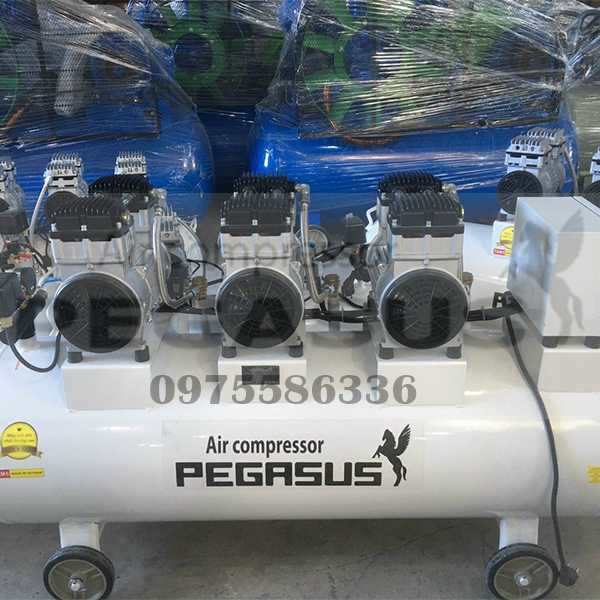 Máy nén khí không dầu Pegasus TM-OF1100x3-180L 4.5Hp 15 Máy nén khí không dầu Pegasus TM-OF1100x3-180L 4.5Hp