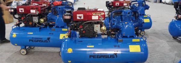 Máy nén khí chạy dầu diesel 10hp Pegasus TM-W-1.0/8-330L