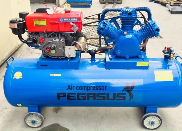 Máy nén khí đầu nổ 7.5hp 330l áp 8 Pegasus 10 Máy nén khí đầu nổ 7.5hp 330l áp 8 Pegasus