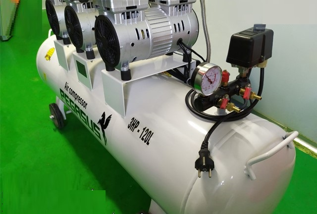 Máy nén khí không dầu 3hp Pegasus TM-OF750x3-120L 3 Máy nén khí không dầu 3hp Pegasus TM-OF750x3-120L