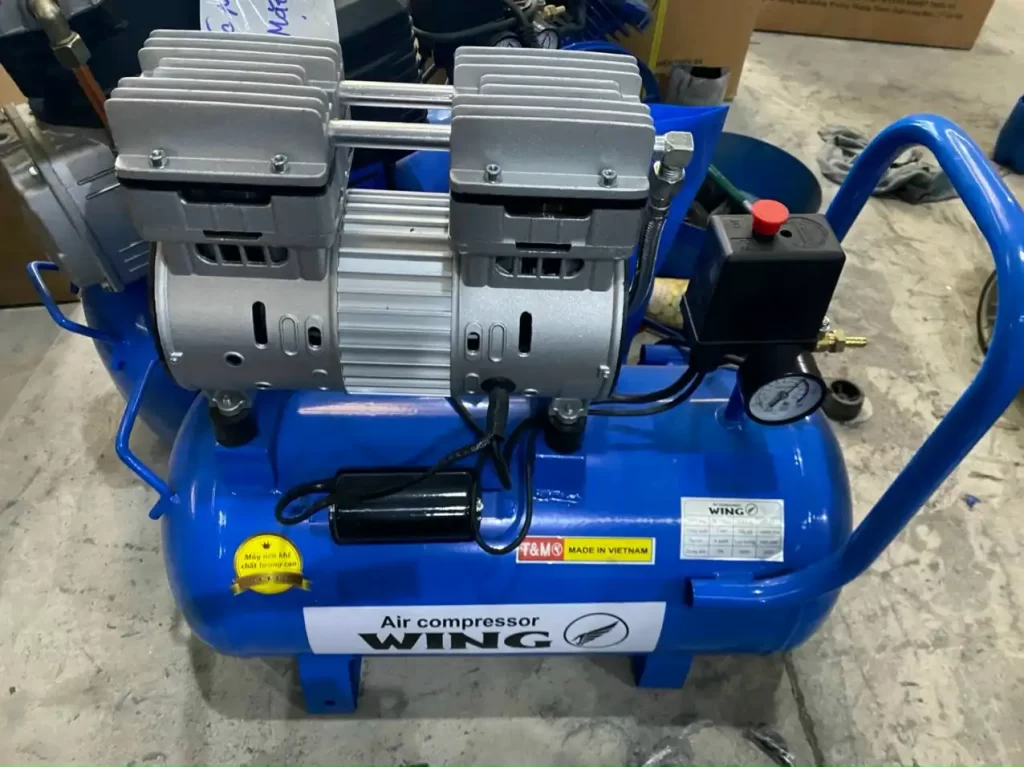 Máy nén khí không dầu mini 72 Máy nén khí không dầu 9 lít Wing TW-OF550-9L