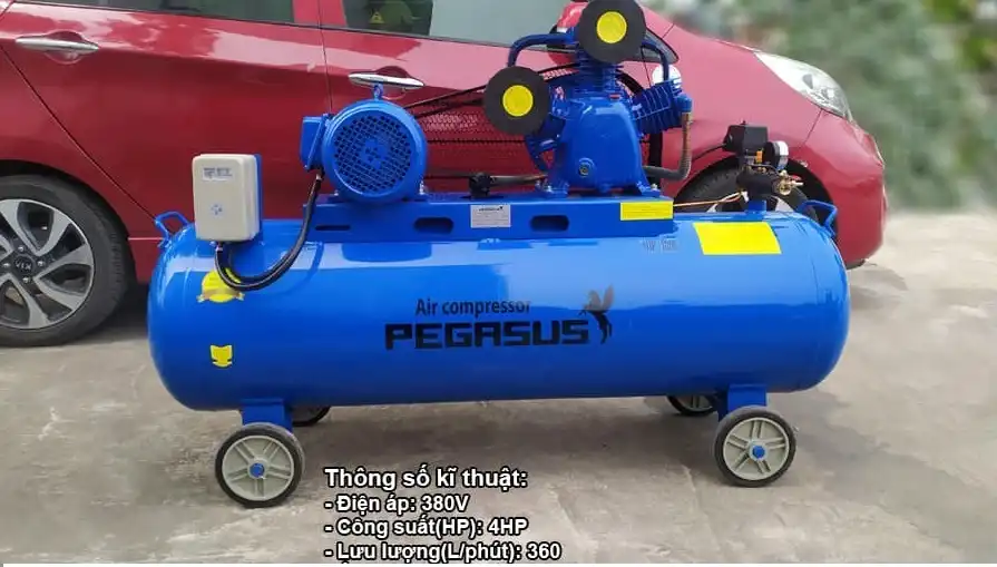 Máy nén khí Pegasus 120L 4HP TM-W-0.36/12.5-120L(380V) 3 Máy nén khí Pegasus 120L 4HP TM-W-0.36/12.5-120L(380V) - Ảnh 3