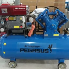 Máy nén khí chạy dầu diesel 10hp 330l áp 12.5 Pegasus 9 Máy nén khí chạy dầu diesel 10hp