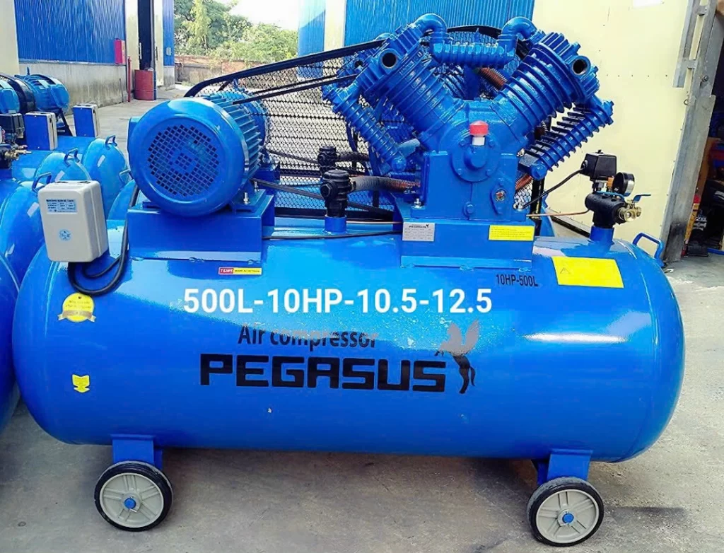 Top 8 các loại máy nén khí công nghiệp 111 Các loại máy nén khí công nghiệp - Máy nén khí Pegasus 500l 10hp