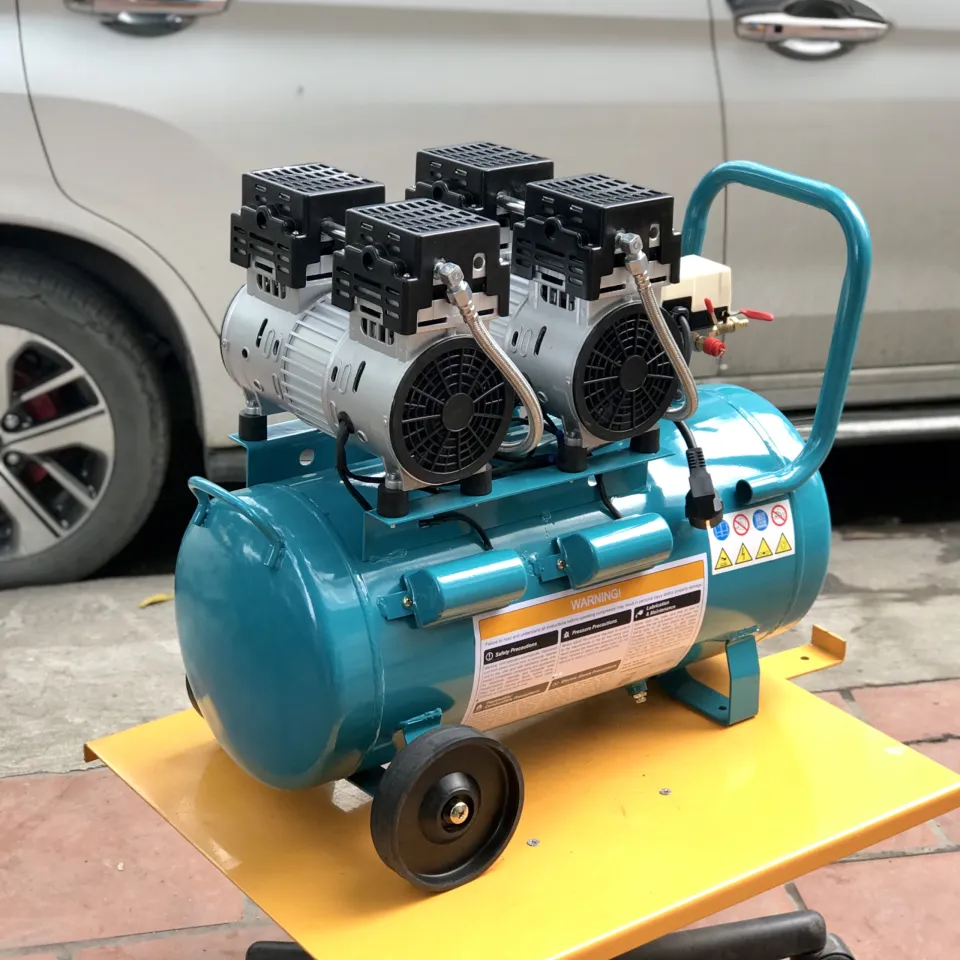Giá máy nén khí nha khoa các loại 72 Máy nén khí nha khoa không dầu 50l Jetman JM-780x2 (0.75x2)