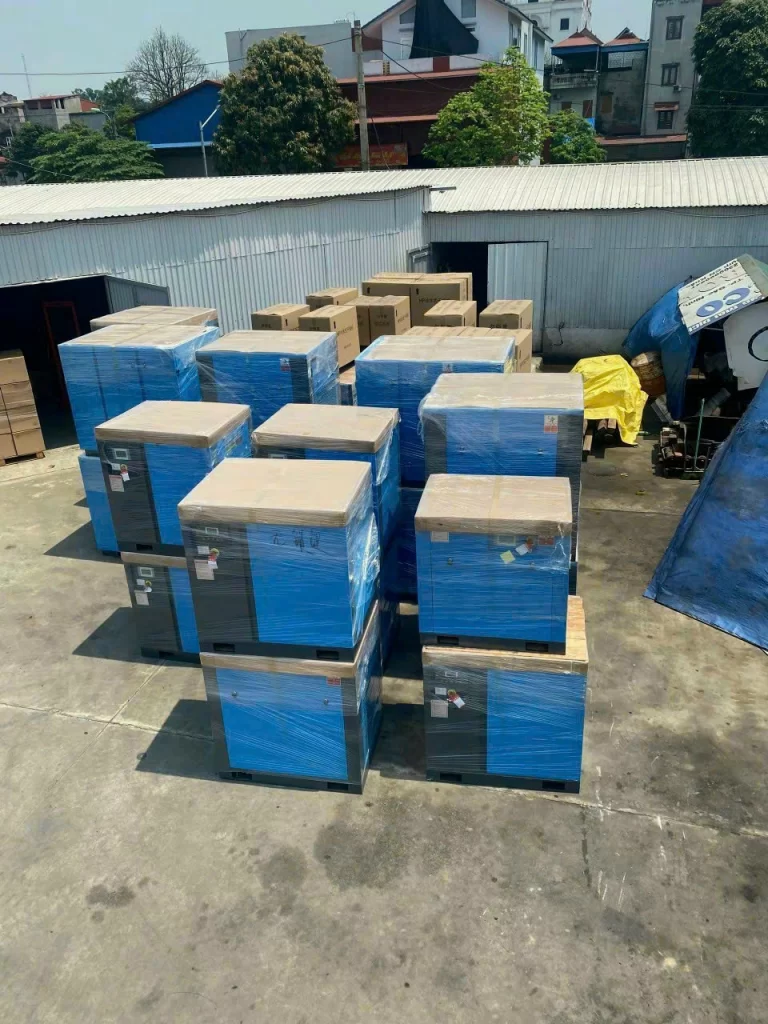 Những ứng dụng của khí nén trong thực tế 8 Máy nén khí trục vít 10hp Hansong HS10A