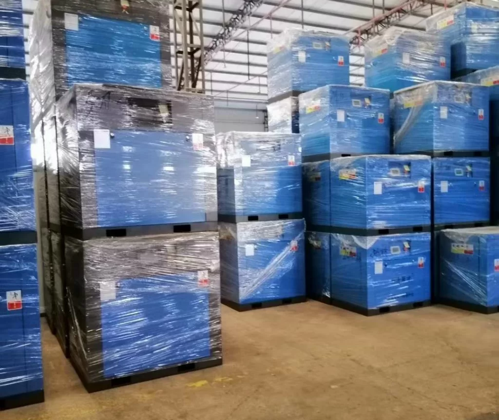 Những ứng dụng của khí nén trong thực tế 9 Máy nén khí trục vít 20hp Hansong HS20A (15Kw)