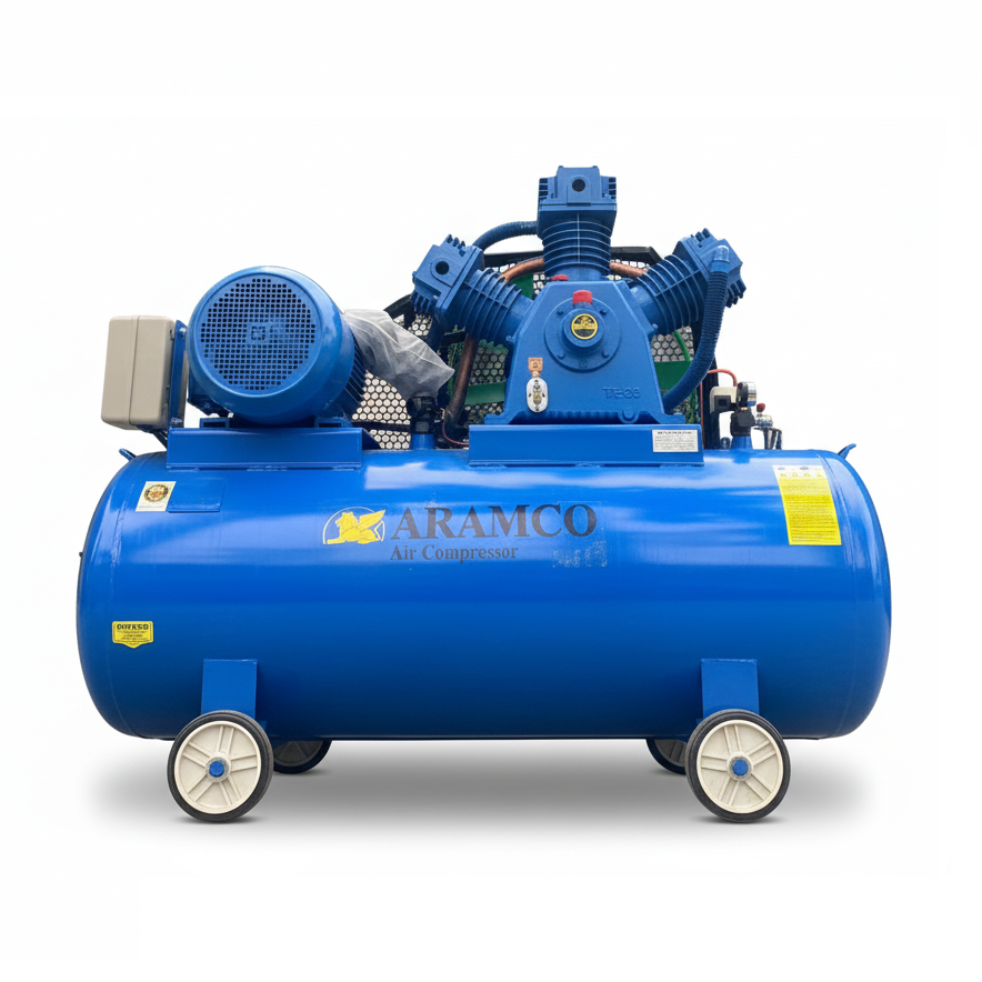 Máy nén khí 20hp (15kw) 500 lít Aramco W-2.0/12.5-500L 3 Máy nén khí 500 lít 3 piston 2 cấp