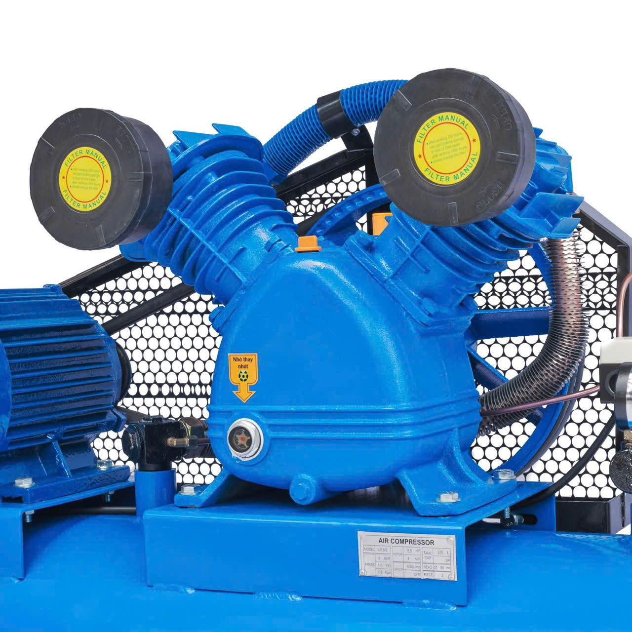 Máy nén khí 300 lít 5.5hp Aramco V-0.6/8 4 Máy nén khí 1 cấp 5.5hp 2 piston Aramco