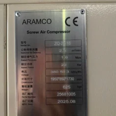 Máy nén khí cao áp 16 bar 20hp Aramco HDG-15VPM (1.23) 21 Máy nén khí cao áp 16 bar Aramco